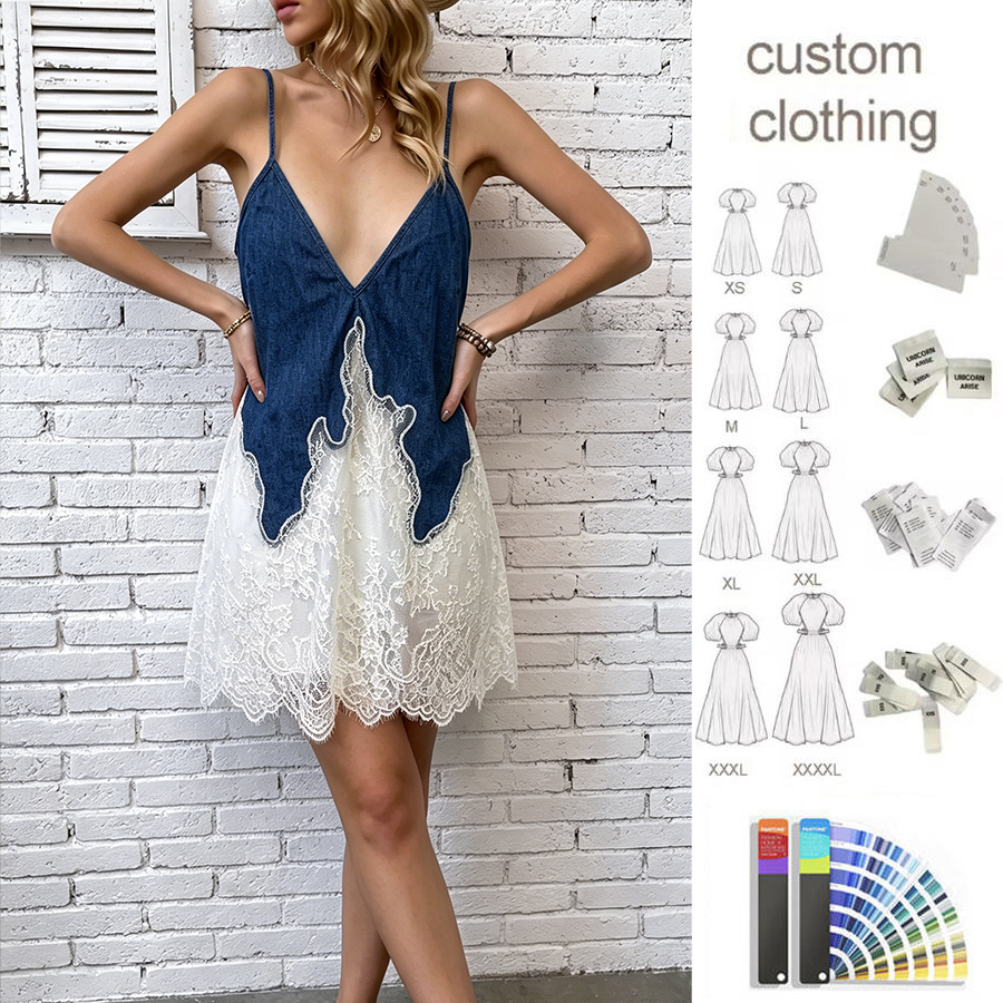 ruffle front denim dress Button Flounce Sleeve Dusty Blue / L Crafted from soft denim Tuckernuck Blue Fog Velvet warehousesale24 Color:blue/jn3618