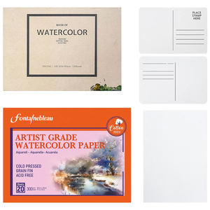 Бумага для рисования, 300 г/кв. М, 100% хлопок, пустая Акварельная бумага, A3 A4 A5, книга для рисования для студентов, художников, квадратная бумага - Product Image 1