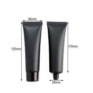 Tubos exprimibles de plástico negro mate de 50ml, 50g, manguera cosmética, loción de embalaje, base líquida, crema de manos, botella vacía Pe - Product Image 5