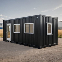 Maisons conteneurs pliables de 20 pieds, maison préfabriquée à panneaux sandwich, maison mobile pliable, dortoir, camp pétrolier, maison conteneur modulaire de chantier