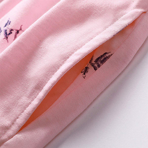 Pigiami da notte per <span class=keywords><strong>bambina</strong></span> prezzo all'ingrosso comodi pigiami abbottonati di alta qualità 8-14 anni Set di indumenti da notte modali rosa per ragazza teenager - Product Image 5