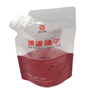 Bolsa de Plástico PE de 1 kg con Boquilla y Tapa Grande para Salsa Capsicol y Otros Alimentos Líquidos - Product Image 1