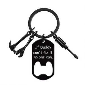 ที่เปิดขวดเบียร์สแตนเลสสีดำพร้อมไขควงไขควงไขควงไขควงของขวัญสุดสร้างสรรค์สำหรับพ่อและปู่ - Product Image 2