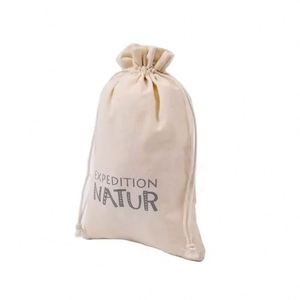 Eco Friendly 100% Cotton <b>Drawstring</b> <b>Laundry</b> <b>Bag</b> for Storage - Product Image 3
