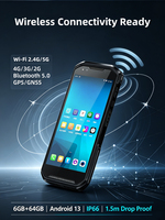 Hotus F505 Android 13 MT6769 Octa Core PDA mobile portable 6+64 Go Écran 5,5 pouces <300g Scanner sans fil Portable pour la gestion des présences