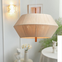Lustre antique français pour plafond haut, luminaires pour salle à manger, style vintage, chambre à coucher, luminaires suspendus créatifs de style japonais Wabi Sabi