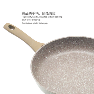 Sartén Antiadherente de Aluminio con Revestimiento de PTFE, <span class=keywords><strong>Mango</strong></span> de Silicona, Sartén Antiadherente con Efecto Mármol - Product Image 2
