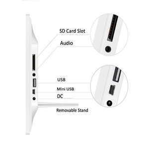 Hot bán siêu mỏng trung quốc sexy video khung ảnh kỹ thuật số với lịch đồng hồ báo thức đồng hồ - Product Image 5