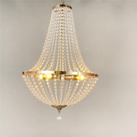 Lustres modernes de mariage en métal doré suspendus lustre en cristal pièces maîtresses plafonniers pour salon décoration de hauts plafonds