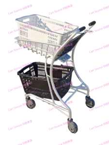 Chariot de courses en aluminium fini par sablage et oxydation, chariots de courses japonais finis par sablage et oxydation - Product Image 4