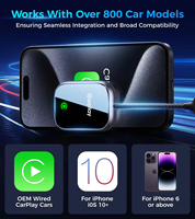 2 en 1 Carplay Android Auto Caprlay Dongle Wireless Carplay Adapter Converter Box for Universal Original Wired Carplay