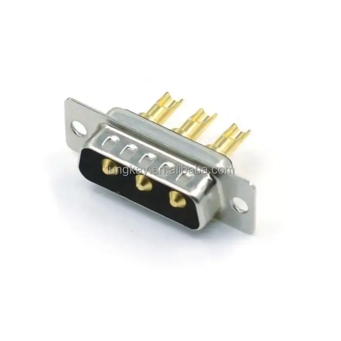 Conector macho 3W3 de alta potencia Conector d-sub 3w3 de soldadura de alta corriente 3w3 para cable