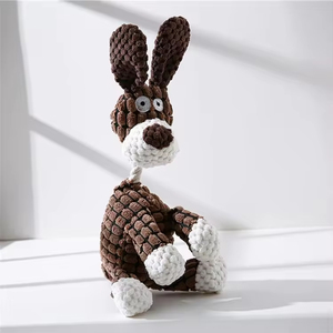 High Quality Designer Funny Playing <b>Stuffed</b> Puppy Chew Toys Donkey Dog Plush Toy Squeaky <b>Animals</b> Shape Bite Resistant Puppy Pets - Product Image 5