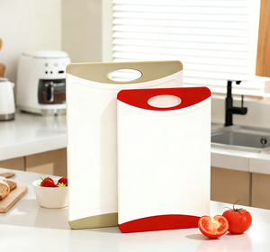Planche à découper rectangulaire en plastique écologique ShuXin, antidérapante, compatible lave-vaisselle, avec rainure pour les jus, pour usage domestique - Product Image 1