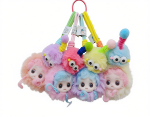 พวงกุญแจตุ๊กตาขนนุ่มน่ารัก ขนาด 10 ซม. รูปการ์ตูน 3 มิติ ของเล่นตุ๊กตาขนนุ่มสำหรับเด็ก ของขวัญตกแต่ง - Product Image 1