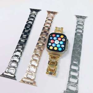 สายนาฬิกาโลหะผสมสังกะสีขายส่งจากโรงงาน สำหรับ Apple Watch 42 มม. 46 มม. Ultra 49 มม. SE 44 มม. สายนาฬิกาเปลี่ยนทดแทนสำหรับสมาร์ทวอทช์ - Product Image 6