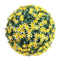 Boule de fleurs artificielles en plastique réaliste, rose, suspendue, pour mariage, Saint-Valentin, remise de diplôme, fête des mères, Pâques, maison, jardin