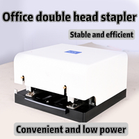 Agrafeuse électrique de bureau à double tête en métal 12W faible consommation 60 fois/min pour la reliure de papier de bureau épaisseur 1-5mm 110V-220V