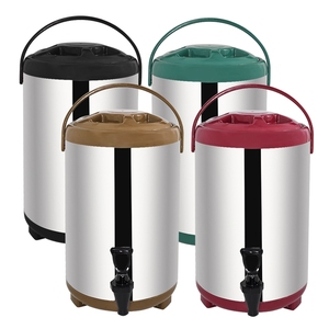 Novo luxo multi cores suco dispensador Aço Inoxidável Café Urna para catering casamentos restaurante - Product Image 1