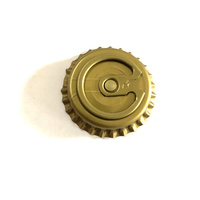 Tapón de corona para botella de cerveza, tapón para botellas brillantes con anillo extraíble, 26mm, negro, dorado, rojo, verde, azul y blanco