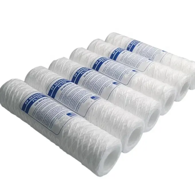 Cost-effective 2.5" X 10" 5 Micron 20 Micron String Wound Polypropylene Cartridge For Potable Water Filtration