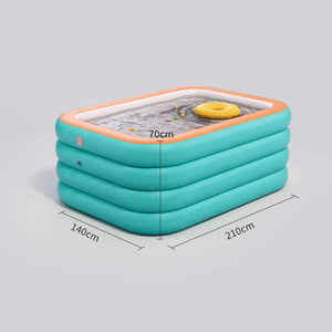 Chất Lượng Cao Hình Chữ Nhật Bơi Bơm Hơi Hồ Bơi Trẻ Em Đại Dương Bóng Hồ Bơi Cho Gia Đình Lớn Trên Mặt Đất Hồ Bơi Bé Tắm - Product Image 3