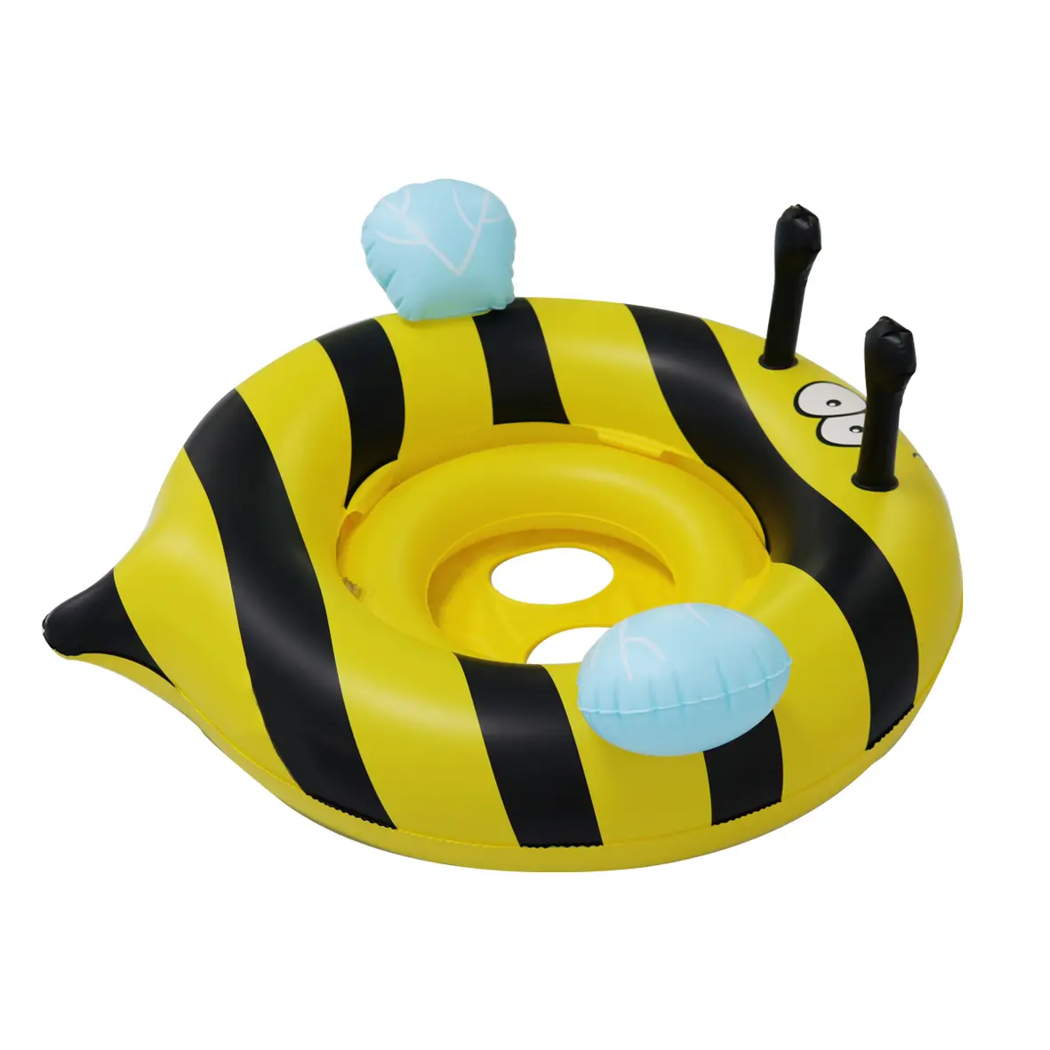 Flotador inflable con forma de abeja para niños, bonito flotador de piscina para niños, asiento de natación, juguetes acuáticos