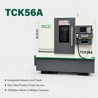 Torno CNC Horizontal de Bancada Inclinada TCK56A de Alta Calidad con Control GSK, un Solo Husillo, 2 Ejes, Alta Precisión y Ahorro de Energía