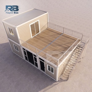 Maison miniature détachable de 20 pieds, mini-maison de luxe, ossature en acier, maison <span class=keywords><strong>mobile</strong></span>, villa modulaire, maison préfabriquée portable, conteneur - Product Image 4