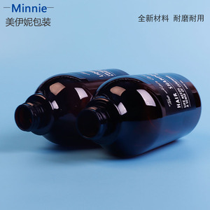 Bouteilles de savon liquide vides Minnie Brown Pet 500ml avec pompe pour produits de soins quotidiens - Product Image 5