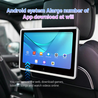 Écran HD 10,1 pouces IPS, prise en charge du WIFI, FM, SD, USB, système de divertissement pour siège arrière, moniteur d'appui-tête de voiture Android IPS, lecteur DVD d'appui-tête de voiture