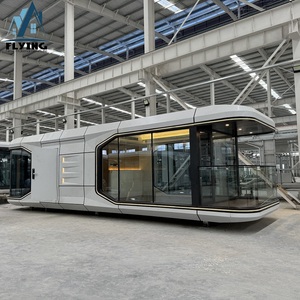 Préfabriqué portable villa verte 20 pieds 40 pieds personnalisé minuscule espace vert Capsule conteneur maison cabine <span class=keywords><strong>pod</strong></span> maison de luxe - Product Image 1