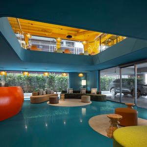 Ensemble de meubles d'hôtel modernes et contemporains, rendu 3D, chambre à coucher, salon, projet FF&E personnalisé, solutions pour hôtels de charme - Product Image 2