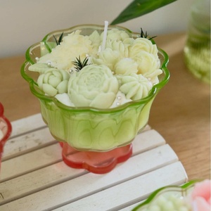 Özelleştirilmiş Çevre Dostu Dumansız El Yapımı Soya Balmumu Tatlı Mumlar Kokulu Dondurma Kurabiye Şeklinde Cadılar Bayramı Ev Dekorasyonu - Product Image 3