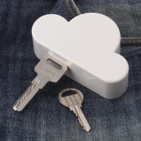 Porte-clés magnétique créatif en forme de nuage blanc pour rangement domestique – Porte-clés mignons et innovants