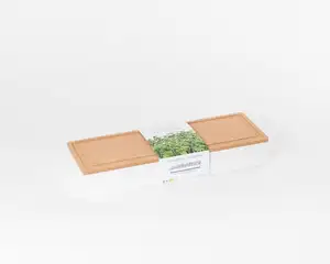 Kit de bandejas para berçário para cultivo de microgreens, kit de jardim interno com rabanete e brócolis, planta hidropônica