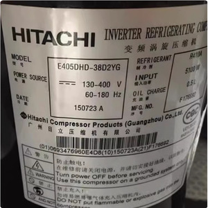 คอมเพรสเซอร์แบบสโครล อินเวอร์เตอร์ ฮิตาชิ รุ่น E405DHD 36D2YG สำหรับเปลี่ยนเครื่องปรับอากาศ - Product Image 2