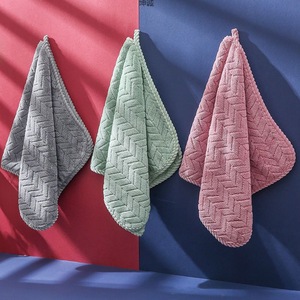 Serviette en microfibre épaisse Kuncheng 60x30cm, séchage rapide, usage domestique, couleur unie, serviette rectangulaire pour adultes et étudiants - Product Image 1