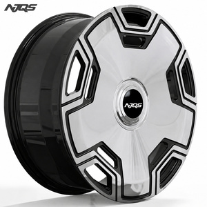 Jantes en aluminium forgé noir usiné NJQS avec capuchon flottant RR pour Rolls-Royce Ghost 2015, couleurs personnalisées - Product Image 1