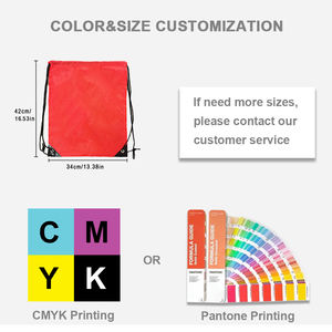 WZPKG OEM 로고 사용자 정의 가방 그리기 끈 파우치 대형 졸라매는 끈 배낭 가방 Cinch 캠핑 등산 체육관 스포츠 여행 농구 - Product Image 4
