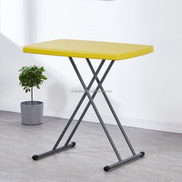 Table de pique-nique réglable en hauteur pour l'extérieur et table pliante en plastique pour l'intérieur