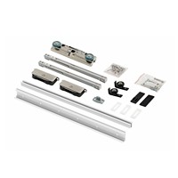 Sistema de Herrajes Deslizantes para Puertas Correderas de Madera con Cierre Suave de Diseño Moderno de 1.2 m para Apartamentos