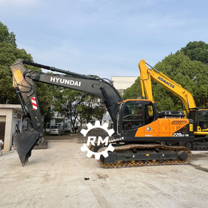 Excuvadora usada con movimiento de tierra Hyundai 220 maquinaria de construcción Hyundai 225 de segunda mano con precio bajo de alta calidad en gran oferta - Product Image 2
