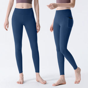 Ropa de Yoga deportiva transpirable cómoda para mujer, conjunto de ropa de Yoga elástica con patrón de Color sólido personalizado - Product Image 5