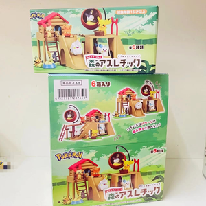 Lot de 6 figurines de personnages d'anime Pikachu, thème forêt, avec toboggan et balançoire, en boîte surprise, idéal comme cadeaux - Product Image 4