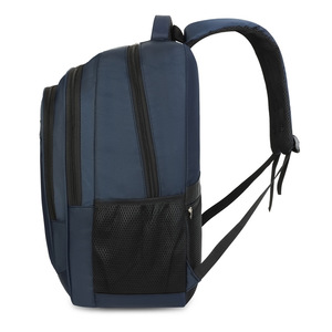 Men's <b>Backpack</b> Large Capacity 20-35L Interior <b>Compartment</b> Business Travel Bag Soft Handle Solid Color Blue Gray Black - Product Image 3