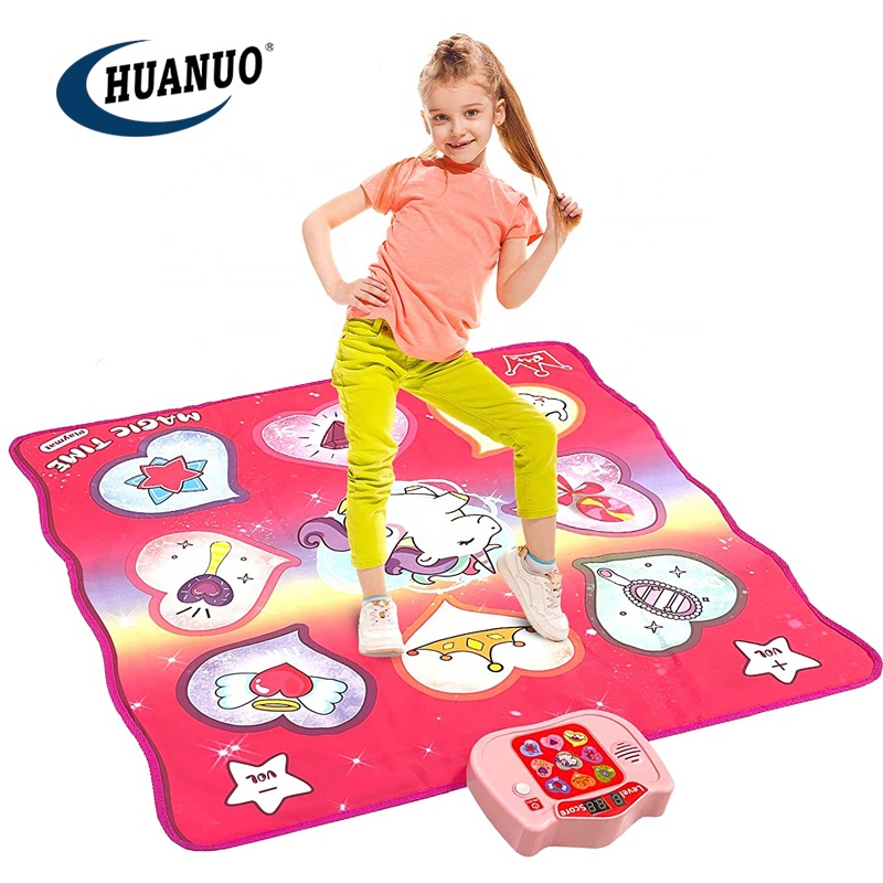 Музыкальный танцевальный миксер, игровой коврик с ритмом и шагом, танцевальные колодки со светодиодной подсветкой, танцевальный коврик для детей
