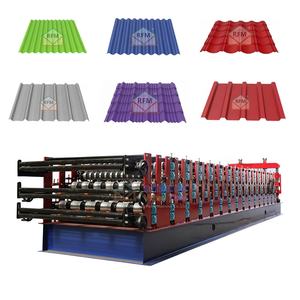 Trabajador fácil de operar máquina de fabricación de láminas de techo de metal 3 en 1 para fábrica de materiales de construcción - Product Image 5