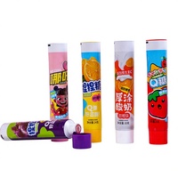 Tube de dentifrice de qualité alimentaire en aluminium-plastique avec bouchon à vis incliné de 12,7-35 mm de diamètre, imprimé UV personnalisé