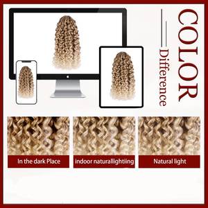 Extensiones de Cabello Sintético <span class=keywords><strong>GoGo</strong></span> Curl de 12 Pulgadas, Fibra de Proteína, para Trenzado con Crochet, Doble Trama, Empaque Personalizable, Ondas de Agua - Product Image 6